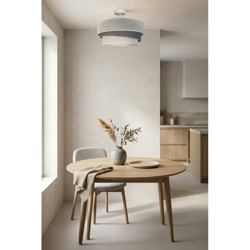 Brilagi - Aufputz-Deckenleuchte TRIO 1xE27/60W/230V Ø 40 cm creme/grau
