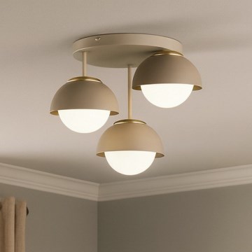 Brilagi - Aufputz-Kronleuchter 3xE27/60W/230V beige/gold