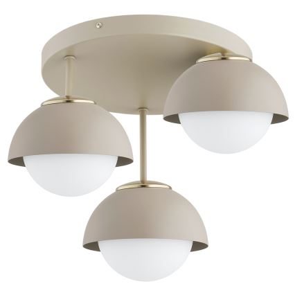 Brilagi - Aufputz-Kronleuchter COSMO 3xE27/60W/230V beige/gold