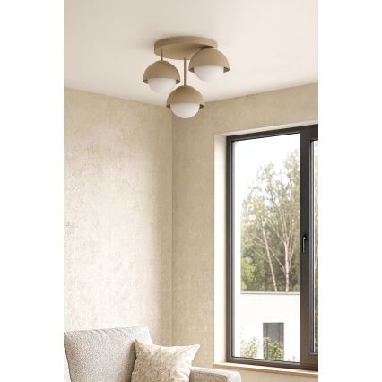 Brilagi - Aufputz-Kronleuchter COSMO 3xE27/60W/230V beige/gold