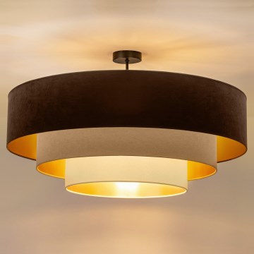 Brilagi - Aufputzleuchte LUNETA 3xE27/60W/230V pr. 80 cm braun/beige/creme