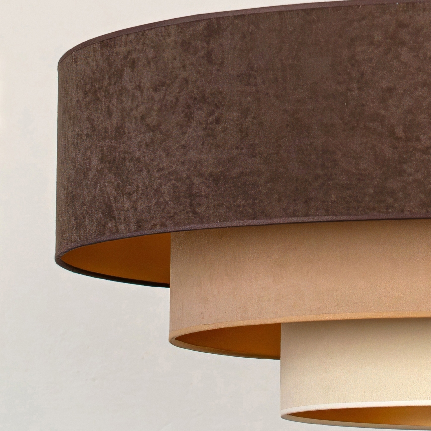 Brilagi - Aufputzleuchte LUNETA 3xE27/60W/230V pr. 80 cm braun/beige/creme
