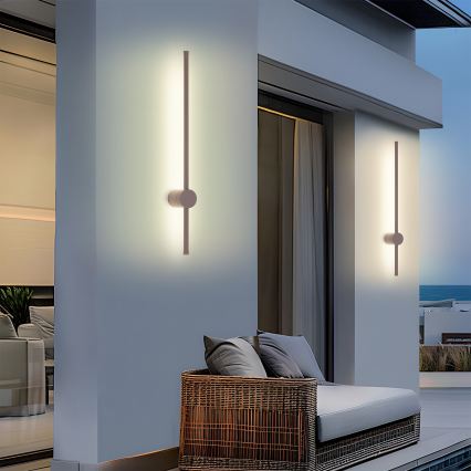 Brilagi - Außenwandleuchte AURA LED/12W/230V 3000K IP54 65 cm braun CRI 90