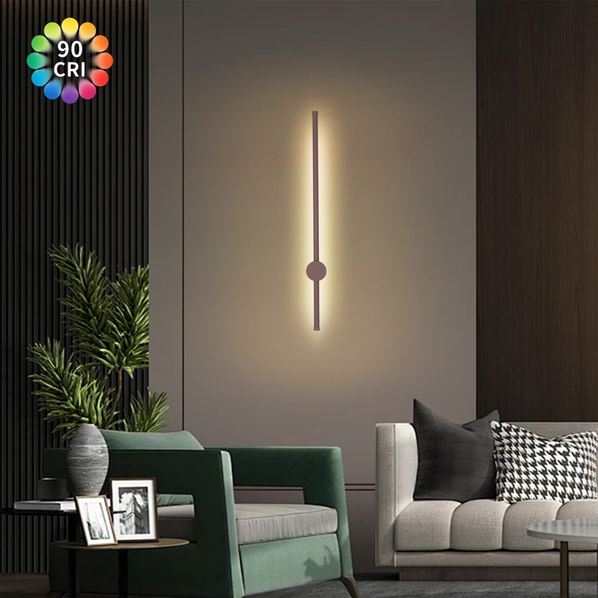 Brilagi - Außenwandleuchte AURA LED/12W/230V 3000K IP54 65 cm braun CRI 90