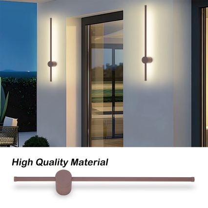 Brilagi - Außenwandleuchte AURA LED/12W/230V 3000K IP54 65 cm braun CRI 90