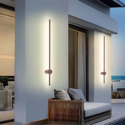 Brilagi - LED-Außenwandleuchte AURA LED/20W/230V 3000K IP54 97 cm braun CRI 90