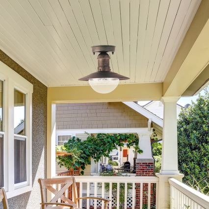 Brilagi - Außen-Deckenleuchte MOLDE 1xE27/60W IP44 Bronze/Patina