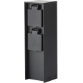 Brilagi - Außen-Steckdosensäule PILLAR 2x SCHUKO 230V IP44 schwarz