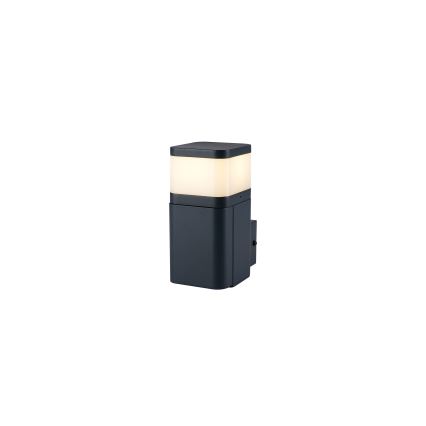 Brilagi - Außenwandleuchte mit SCHUKO-Steckdose PILLAR 1xG9/11W/230V IP44 anthrazit