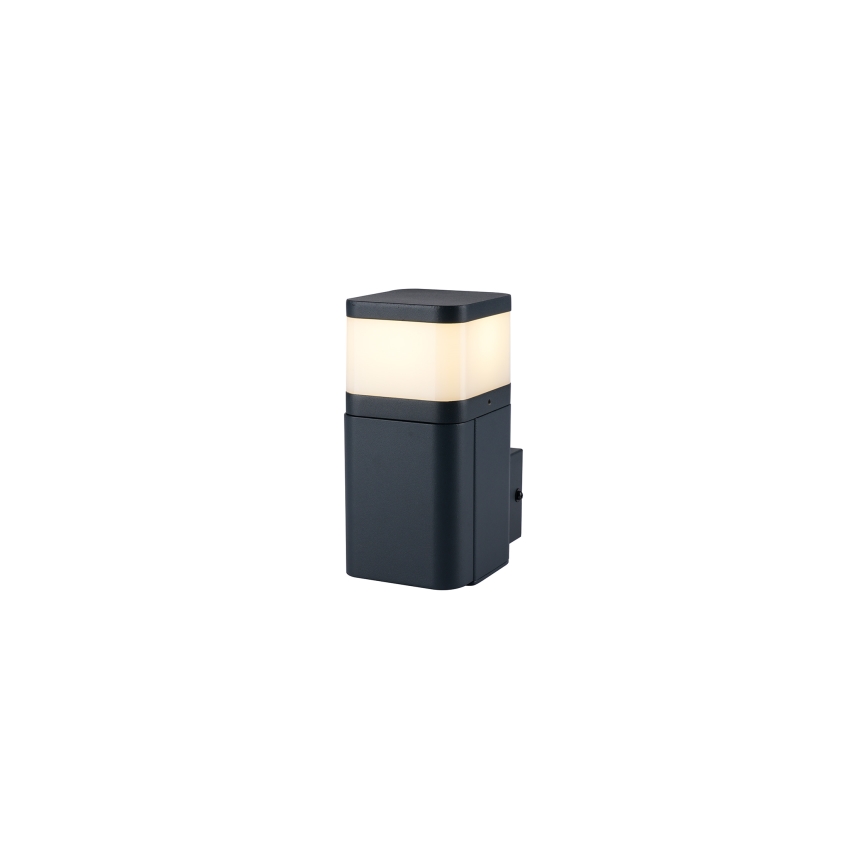 Brilagi - Außenwandleuchte mit SCHUKO-Steckdose PILLAR 1xG9/11W/230V IP44 anthrazit