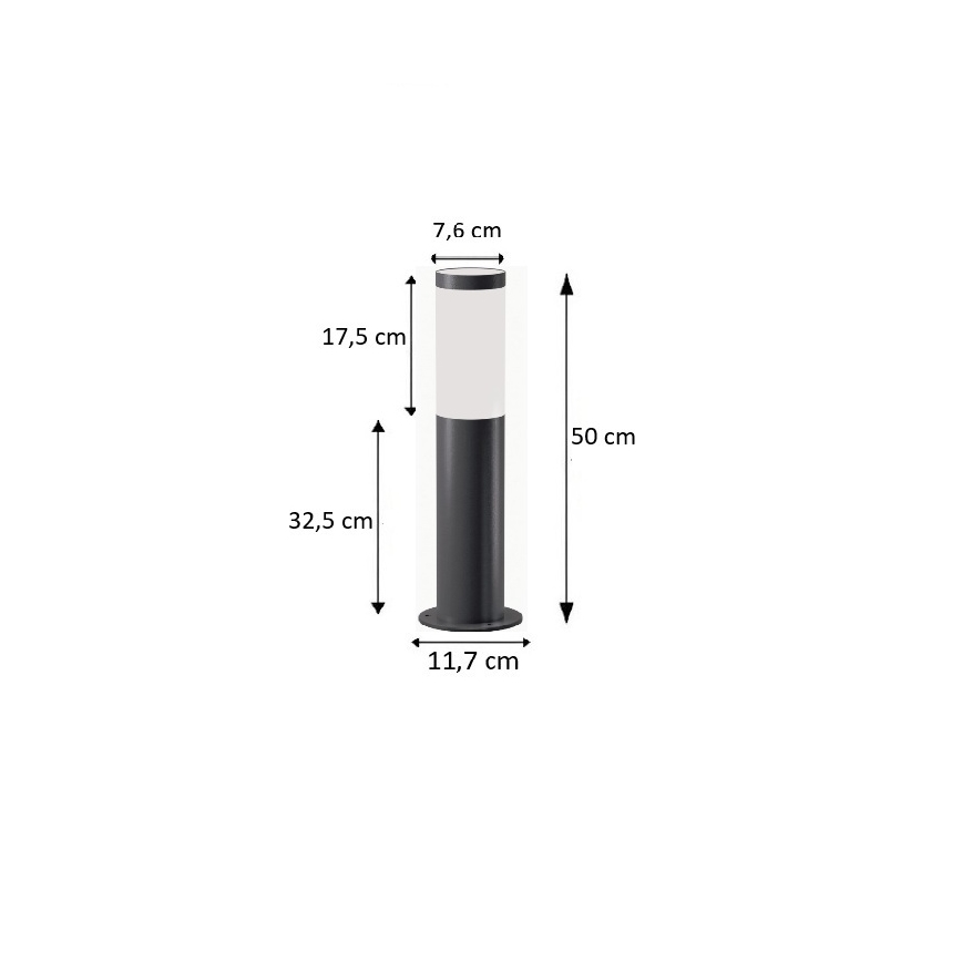 BRILAGI - Außenleuchte ELIA 1xE27/20W/230V IP44 50 cm anthrazit