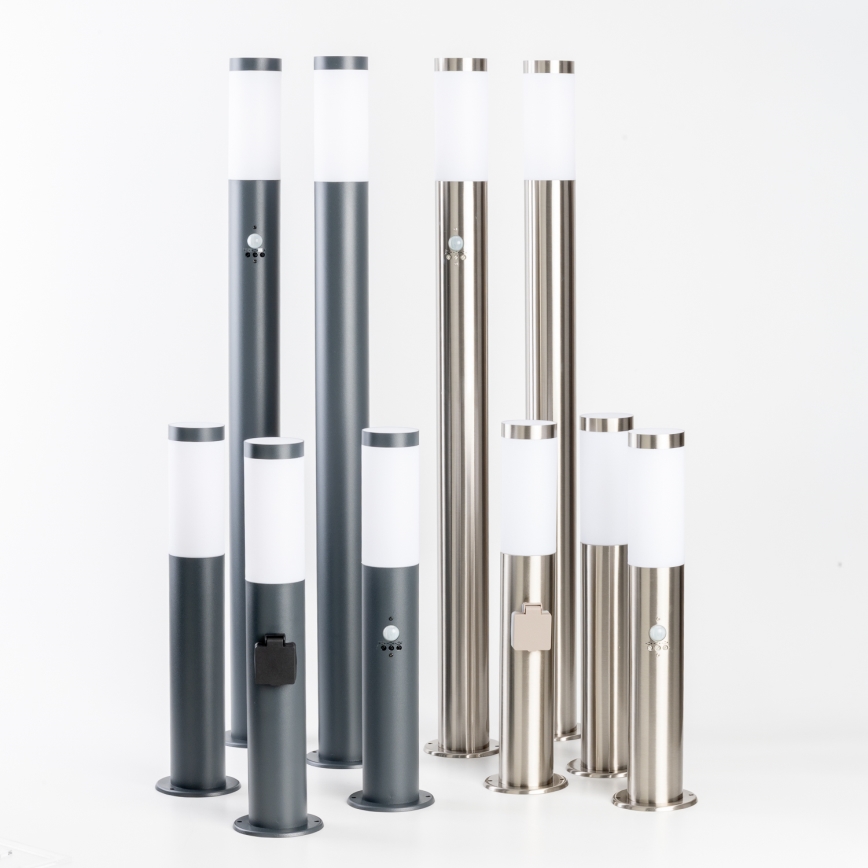 BRILAGI - Außenleuchte mit Bewegungsmelder ELIA 1xE27/20W/230V IP44 50 cm mattchrom