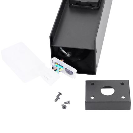 Brilagi - Außenleuchte mit 2 SCHUKO-Steckdosen 1xG9/11W/230V IP44 schwarz