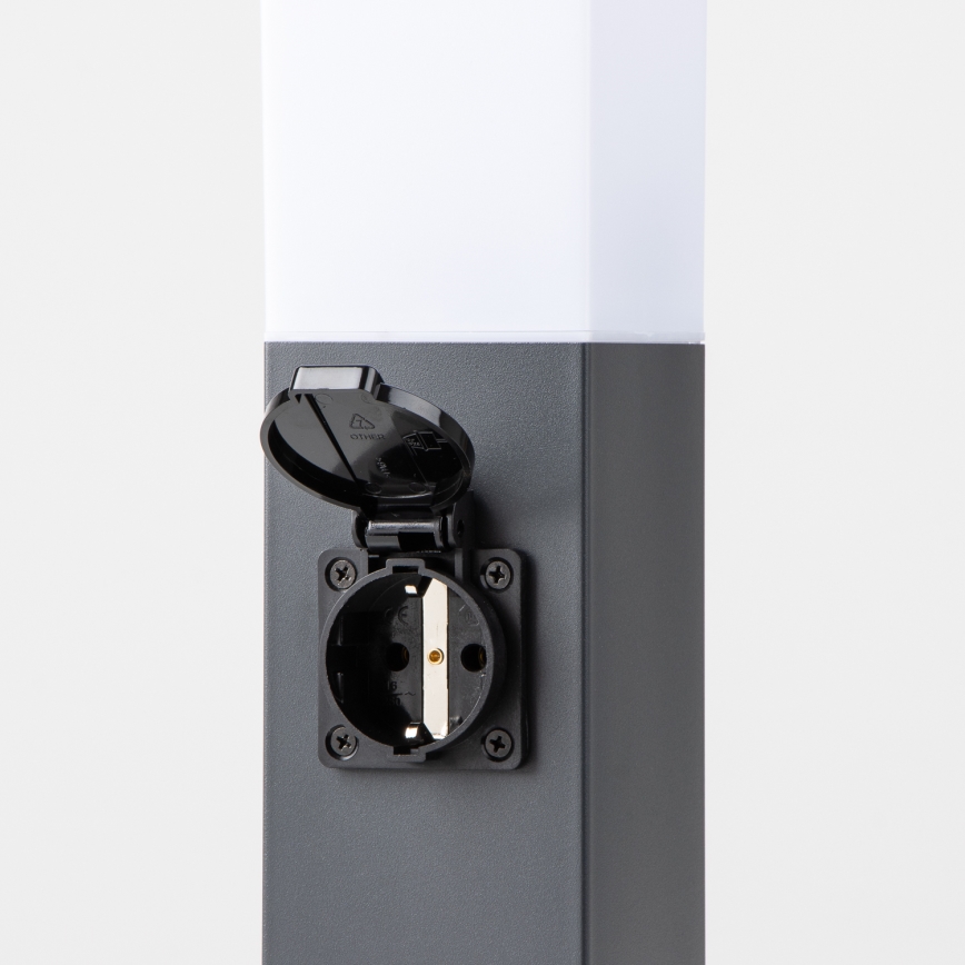 Brilagi - Außenleuchte mit 2 SCHUKO-Steckdosen NOVA 1xE27/15W/230V 40 cm IP44 Anthrazit