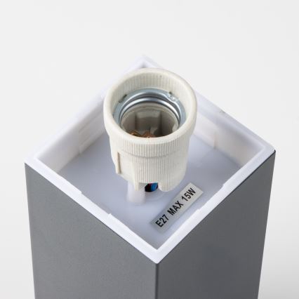 Brilagi - Außenleuchte mit 2 SCHUKO-Steckdosen NOVA 1xE27/15W/230V 40 cm IP44 Anthrazit
