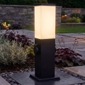 Brilagi - Außenleuchte mit 2 SCHUKO-Steckdosen NOVA 1xE27/15W/230V 40 cm IP44 schwarz