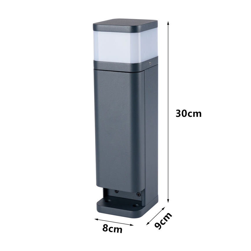 Brilagi - Außenleuchte mit 2 SCHUKO-Steckdosen PILLAR 1xG9/11W/230V IP44 anthrazit