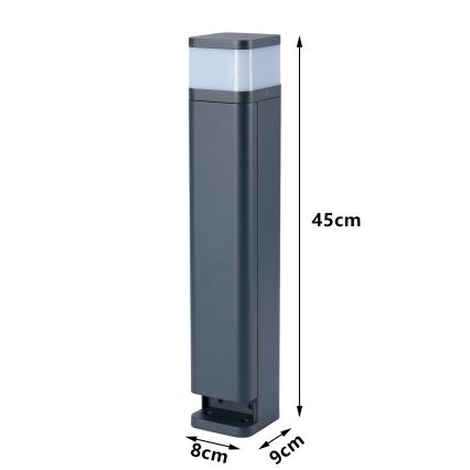 Brilagi - Außenleuchte mit 2 Schuko-Steckdosen PILLAR 1xG9/11W/230V IP44 Anthrazit