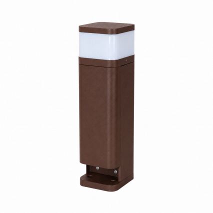 BRILAGI - Außenleuchte mit 2 SCHUKO-Steckdosen PILLAR 1xG9/11W/230V IP44 braun