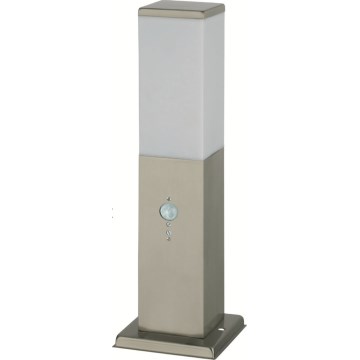 Brilagi - Außenleuchte mit Bewegungsmelder 1xE27/15W/230V 40 cm IP44 matt-chrom