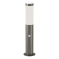 Brilagi - Außenleuchte mit Bewegungsmelder ELIA 1xE27/20W/230V IP44 50 cm mattchrom