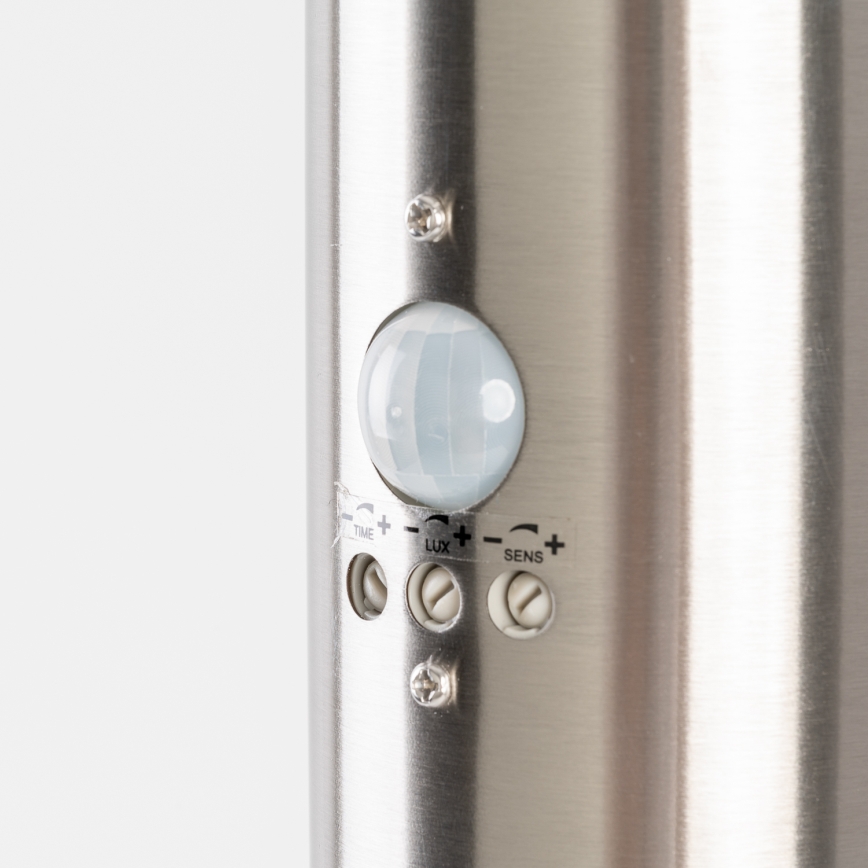 BRILAGI - Außenleuchte mit Bewegungsmelder ELIA 1xE27/20W/230V IP44 100 cm mattchrom