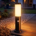 Brilagi - Außenleuchte mit Sensor NOVA 1xE27/15W/230V 40 cm IP44 anthrazit
