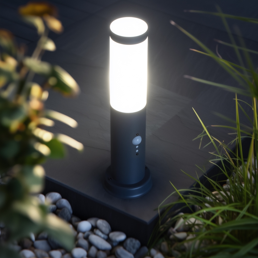 BRILAGI - Außenleuchte mit Sensor NOVA 1xE27/15W/230V 40 cm IP44 anthrazit