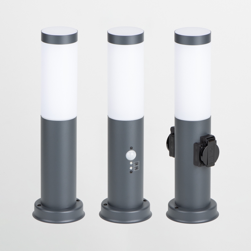 BRILAGI - Außenleuchte mit Sensor NOVA 1xE27/15W/230V 40 cm IP44 anthrazit