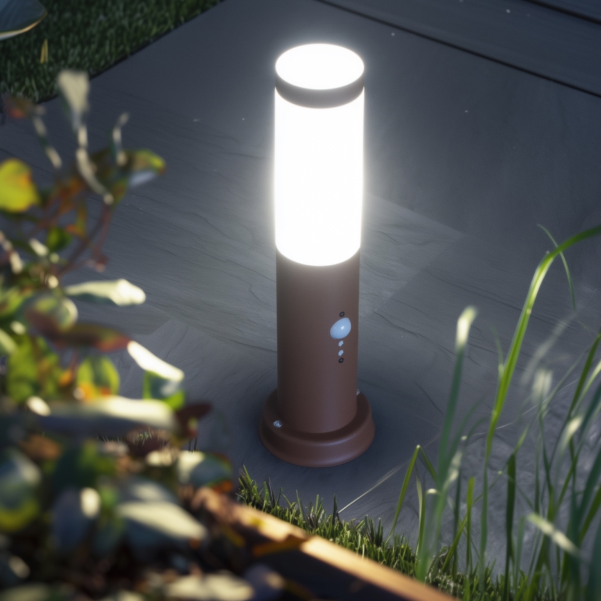 Brilagi - Außenleuchte mit Sensor NOVA 1xE27/15W/230V 40 cm IP44 braun