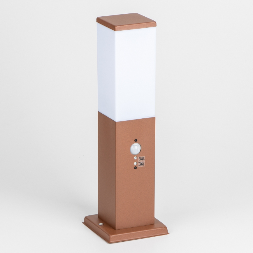 Brilagi - Außenleuchte mit Sensor NOVA 1xE27/15W/230V 40 cm IP44 braun