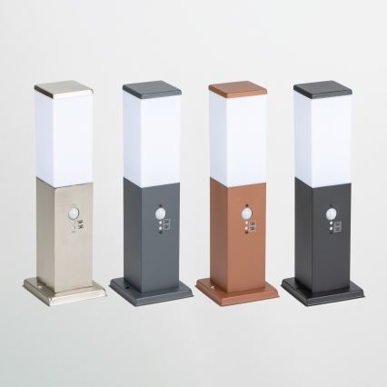Brilagi - Außenleuchte mit Sensor NOVA 1xE27/15W/230V 40 cm IP44 braun