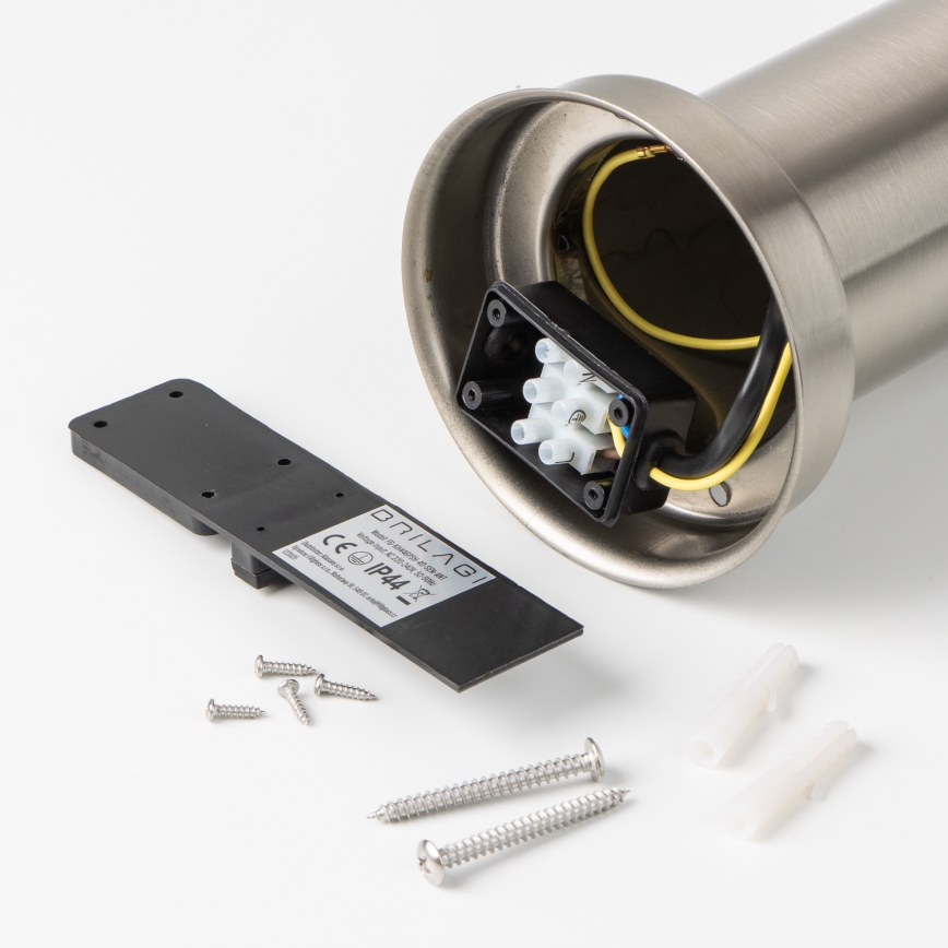 Brilagi - Außenleuchte mit Sensor NOVA 1xE27/15W/230V 40 cm IP44 mattchrom
