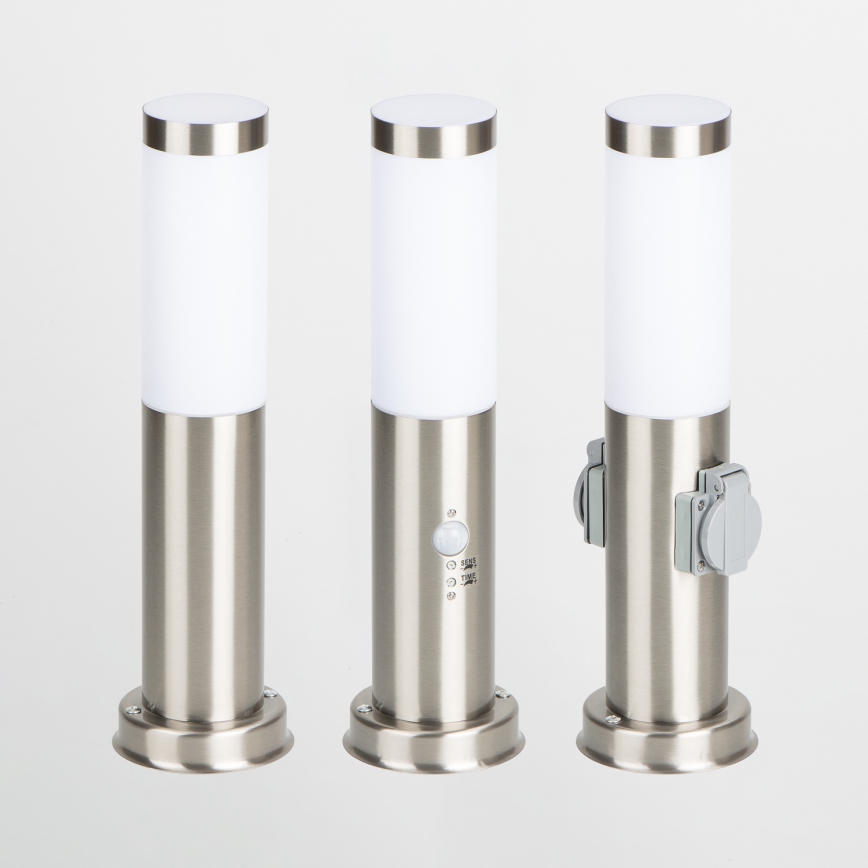 Brilagi - Außenleuchte mit Sensor NOVA 1xE27/15W/230V 40 cm IP44 mattchrom