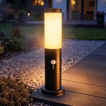 Brilagi - Außenleuchte mit Sensor NOVA 1xE27/15W/230V 40 cm IP44 schwarz