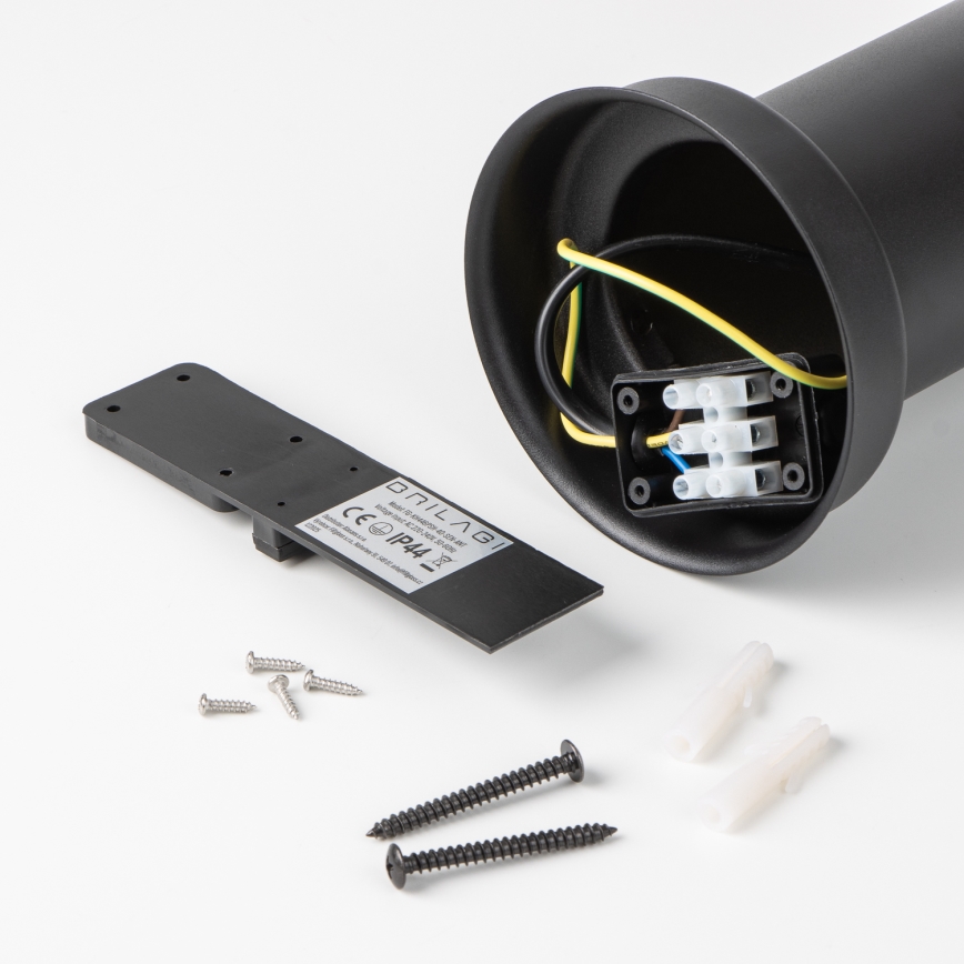 Brilagi - Außenleuchte mit Sensor NOVA 1xE27/15W/230V 40 cm IP44 schwarz