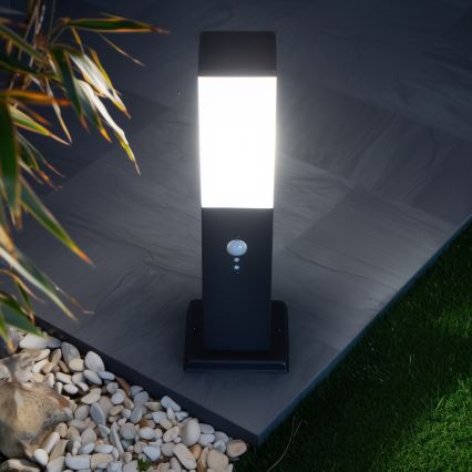 BRILAGI - Außenleuchte mit Sensor NOVA 1xE27/15W/230V 40 cm IP44 schwarz