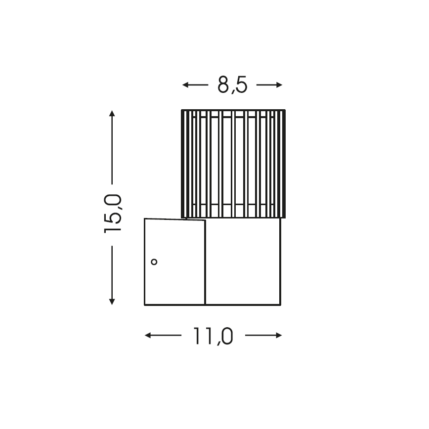 BRILAGI - Außenwandleuchte ARMOR 1xGU10/35W/230V IP44 grau