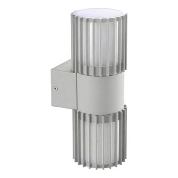 BRILAGI - Außenwandleuchte ARMOR 2xGU10/35W/230V IP44 grau