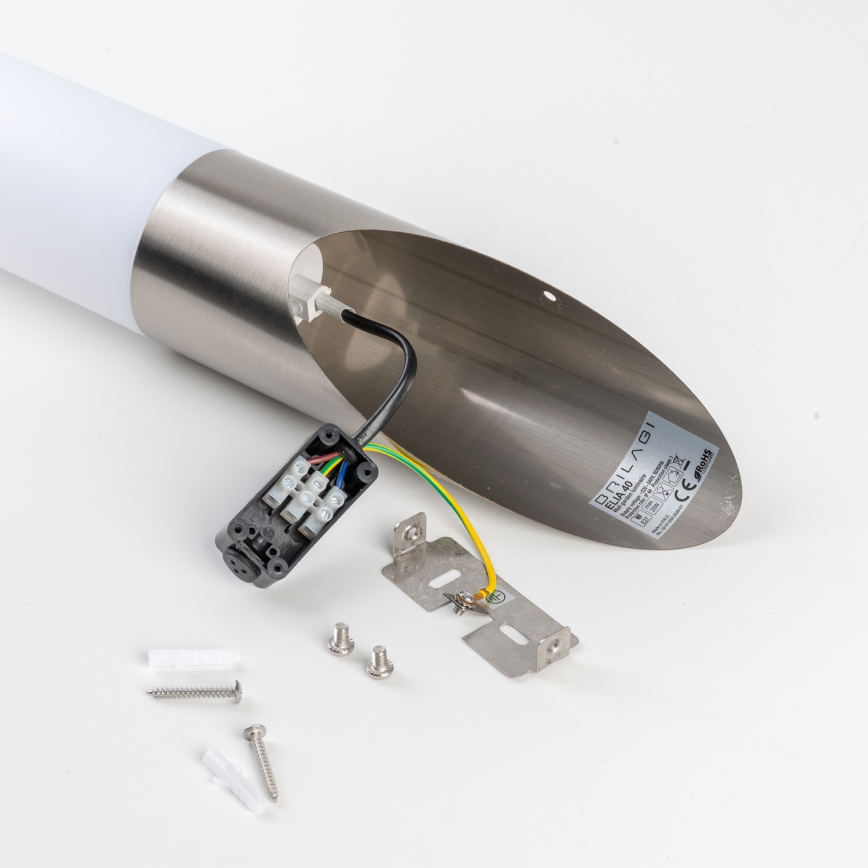 BRILAGI - Außenwandleuchte ELIA 1xE27/20W/230V IP44 mattchrom