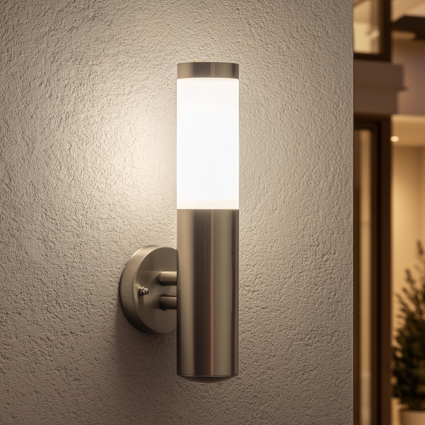 BRILAGI - Außenwandleuchte ELIA 1xE27/20W/230V IP44 mattchrom