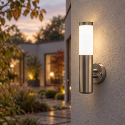 BRILAGI - Außenwandleuchte ELIA 1xE27/20W/230V IP44 mattchrom