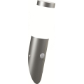 Brilagi - Außenwandleuchte mit Bewegungsmelder ELIA 1xE27/20W/230V IP44 matt-chrom