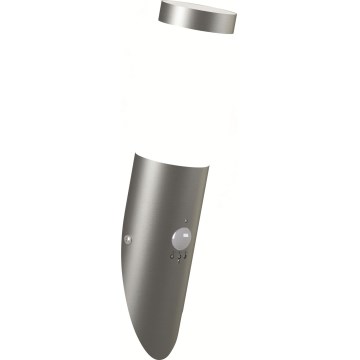 Brilagi - Außenwandleuchte mit Bewegungsmelder ELIA 1xE27/20W/230V IP44 matt-chrom