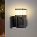 BRILAGI - Außenwandleuchte mit SCHUKO-Steckdose PILLAR 1xG9/11W/230V IP44 anthrazit
