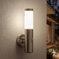 BRILAGI - Außenwandleuchte mit Sensor ELIA 1xE27/20W/230V IP44 mattchrom