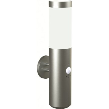 Brilagi - Außenwandleuchte mit Sensor ELIA 1xE27/20W/230V IP44 mattchrom