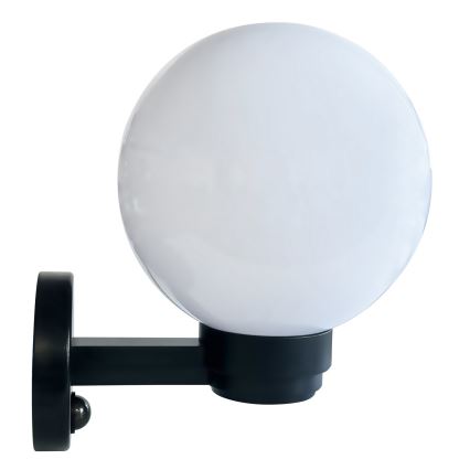 Brilagi - Außenwandleuchte mit Bewegungsmelder HARBOR 1xE27/40W/230V IP33 schwarz/weiß