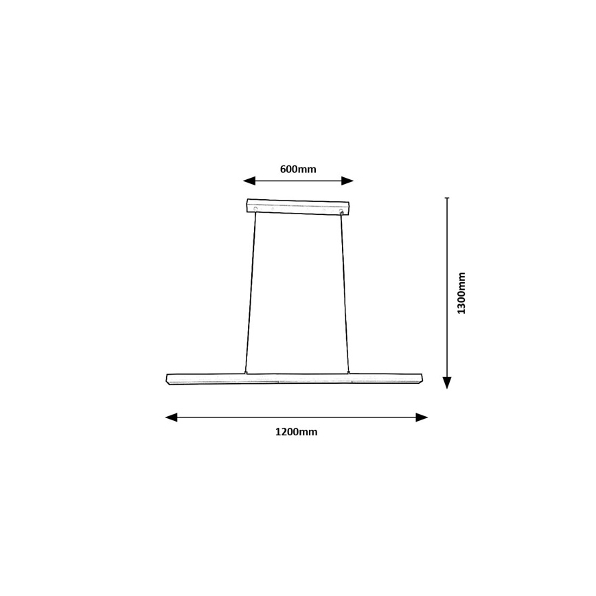 Brilagi - AXIS LED-Pendelleuchte an Stahlseil LED/30W/230V 120 cm weiß