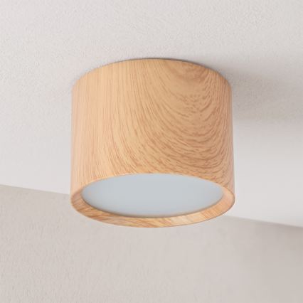 BRILAGI - Badezimmer-Spot SMOOTH 1xGX53/15W/230V 60x82 mm Eichen-Dekor IP54